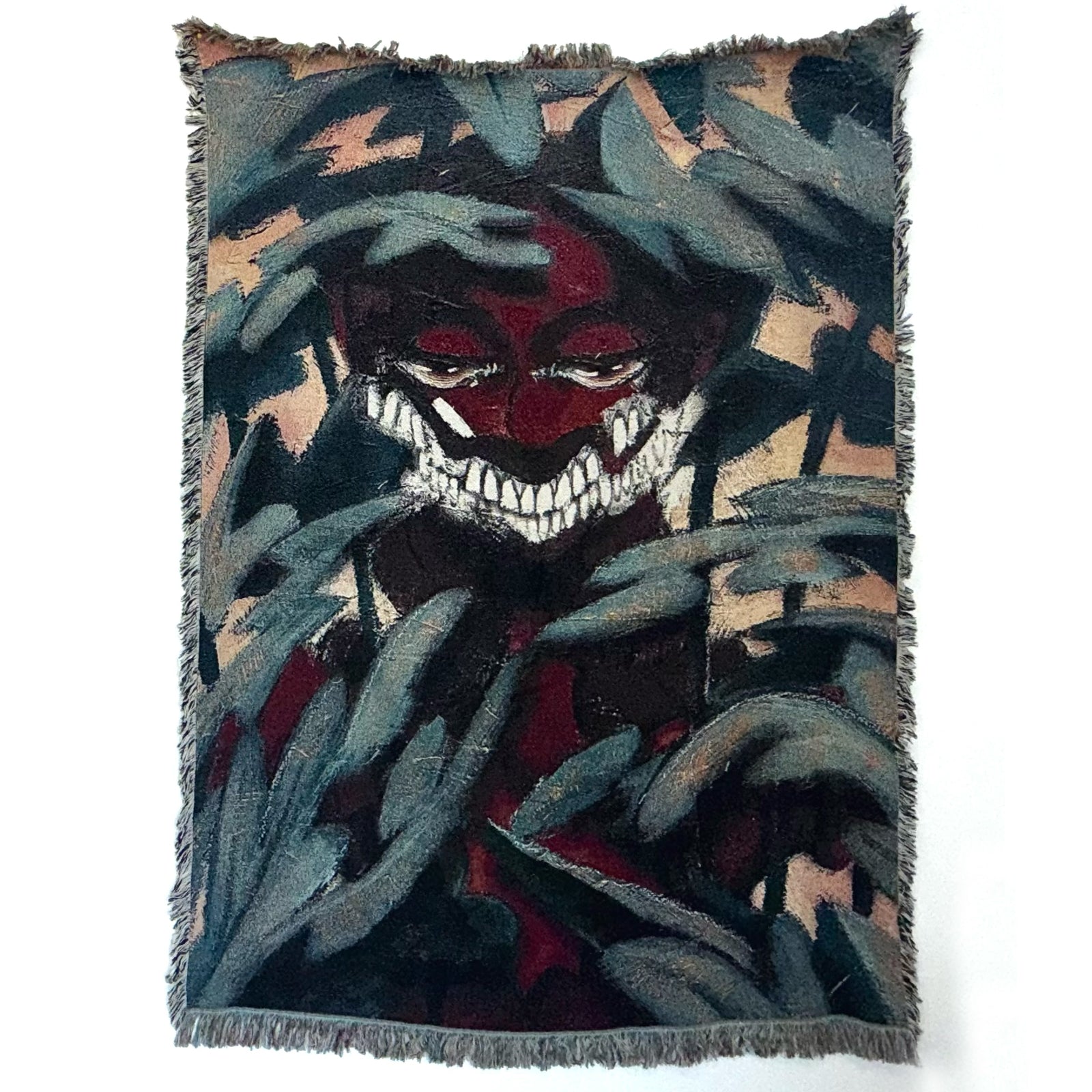"Peek" woven blanket