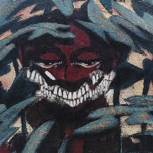 "Peek" woven blanket